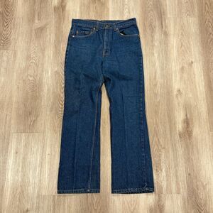 Vintage 80s Levi's 517-0217 Red Tab Bootcut Dark Wash Jeans Men's Size 31x30